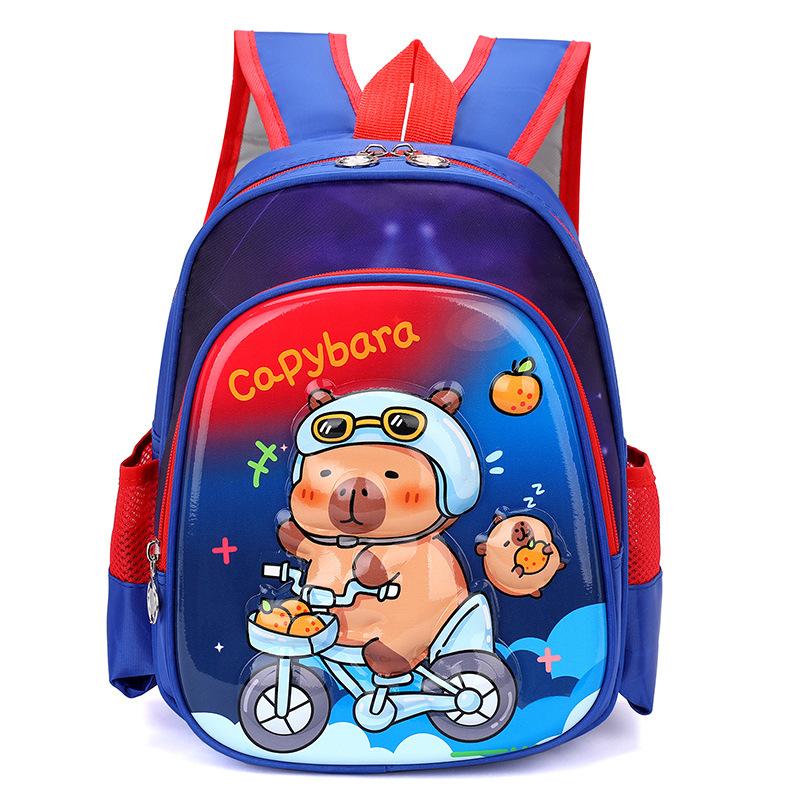 

Kapibara children s schoolbag cute cute kindergarten schoolbag boys and girls backpack can do big goods 12inch