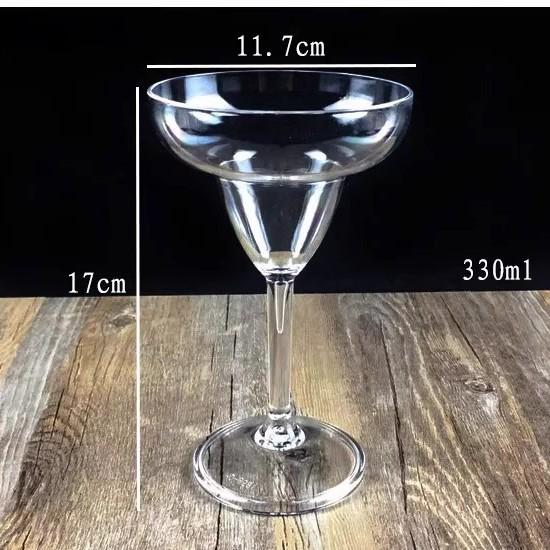 Transparente Acryl-Cocktailgläser - Martini, Margarita, Dreieckig, Hoher Stiel, Bar- & KTV-Stile