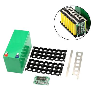12V 7Ah 18650 Hücreler için Pil Kutusu Boş Kutu 3x7 Tutucu 3S 40A Nikel Şeritler Y Pil Paketi İçin Saklama Kutusu