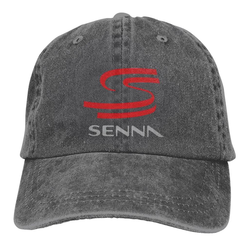 Senna F1 Unisex Baseball Cap Washed Adjustable Cotton Cap Vintage Casual Outdoor All Seasons Travel Sports Hat