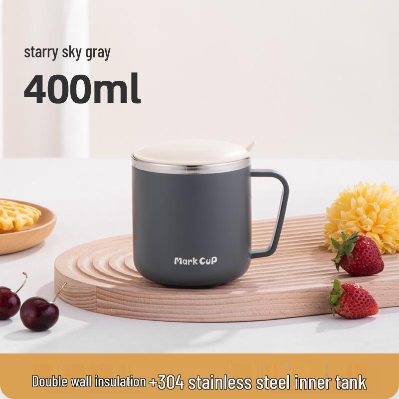 304 Stainless Steel Cartoon Water Cup with Lid for Kids - Children's Milk and Drinking Mug