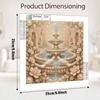 Pearl Painting 5D DIY Decorative Painting. Cute Birthday Gift. Elegant Palace Fountain With Doves And Flowers Handmade Art Painting