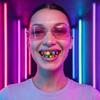 6 Teeth Hip Hop Braces Decoration Exaggerate Design Teeth Grills Colorful Dental Jewelry  Rapper