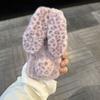 Brick Frame Leopard Print Rabbit Ears for Apple 17Promax Mobile Phone Case iPhone16 Plush 15 Women 14/13