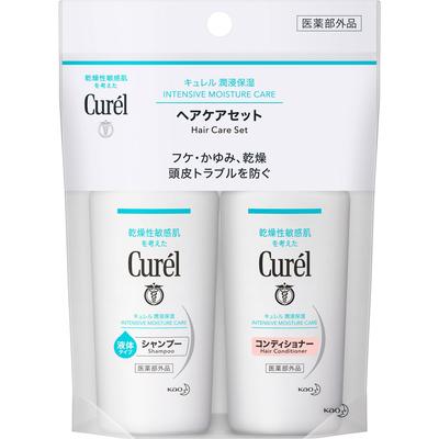 Curel Shampoo & Spülung Mini-Set 90 ml (Quasi-Droge) Andere (Schlösser, Zungenreiniger usw. prüfen.) Curel Befeuchten Sie Ihre Haare und Haut gründlich mit War