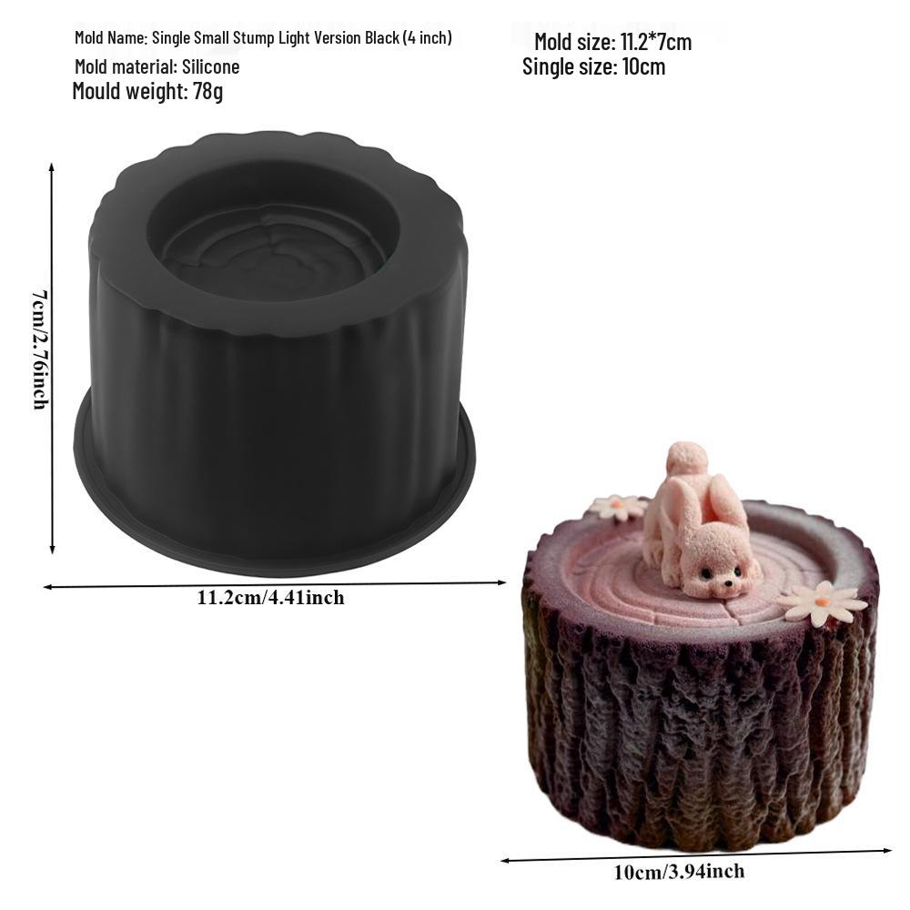 6-Cavity Flower & Heart Silicone Mousse Mold for Chocolate and Cakes