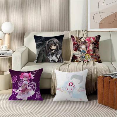 Japanisch Niedlich Magisches Mädchen Anime Kreativ Kissen Kissenbezug Kissenbezug Wohnzimmer Sofa Heimdekoration Personalisiert