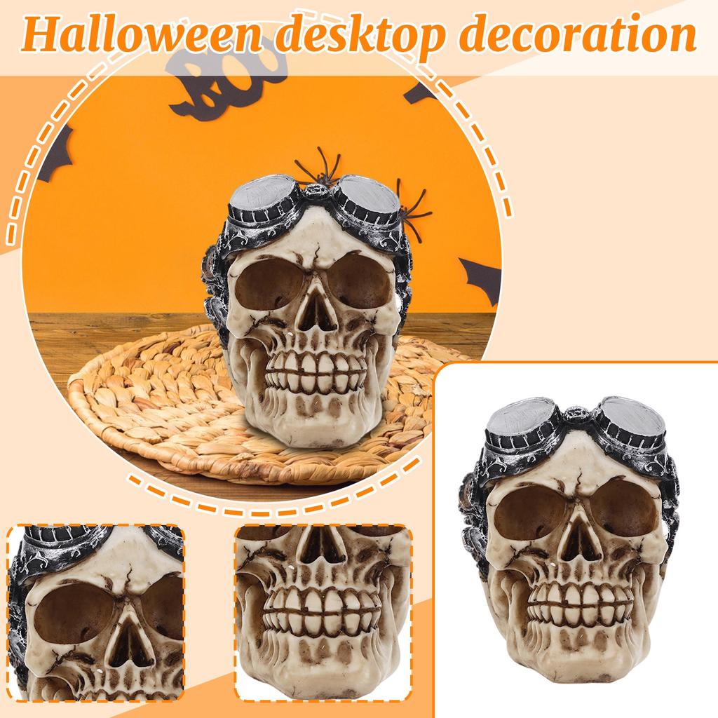 Halloween Horror Resin Skulls Decoration Ornament