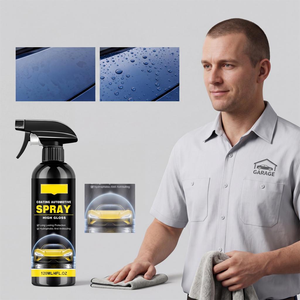 Spray do powłok samochodowych 120 ml Wysoki połysk Nanotechnologia Hydrofobowa Ochrona Długotrwała Zapobiegający zabrudzeniom Powierzchniowa obróbka dla samochodów
