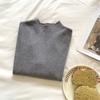 Small Stand-up Collar Milk Soft Waxy Knitted Long-sleeved Bottoming Shirt Women's 1116 Winter Sweater Autumn Clothing Korean Version Simple Top Inside