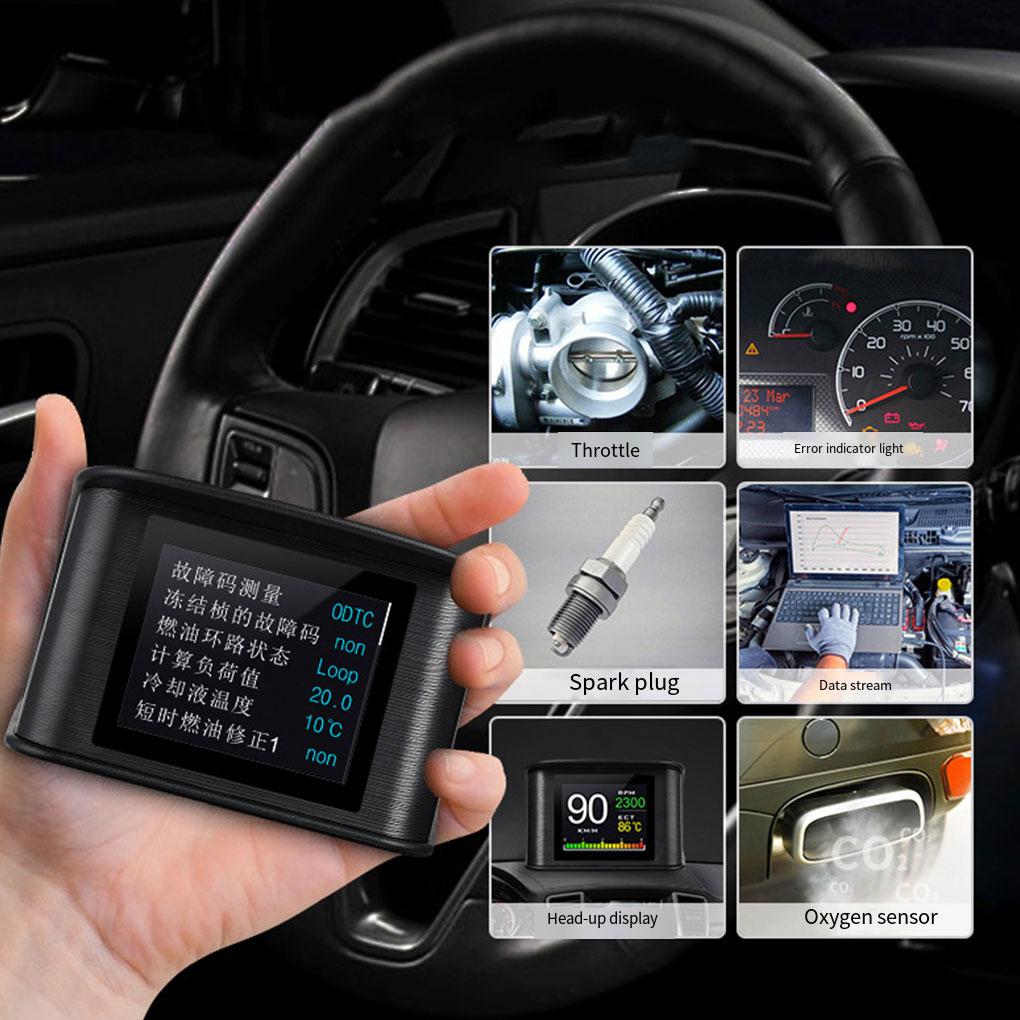 Black Display Modes Car Head Up Display For Intuitive ECU Data Reading And Automatic Power On/off