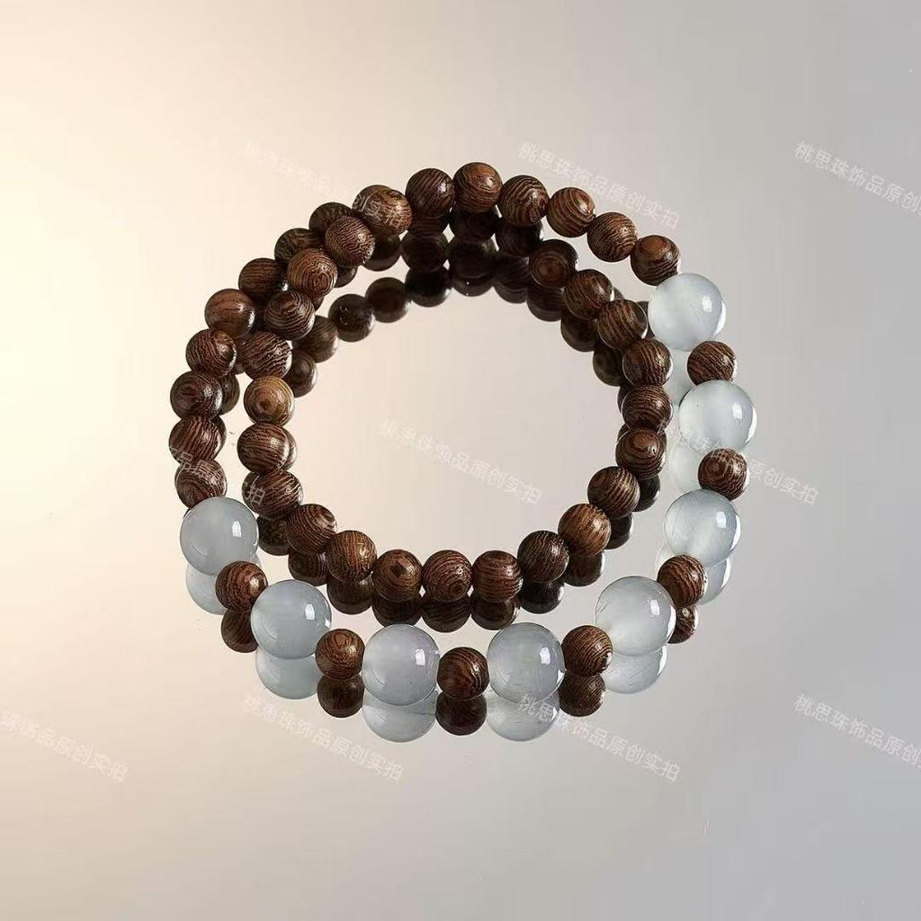 Retro Chinese Bamboo Beaded Bracelet - High-End Bestie Gift