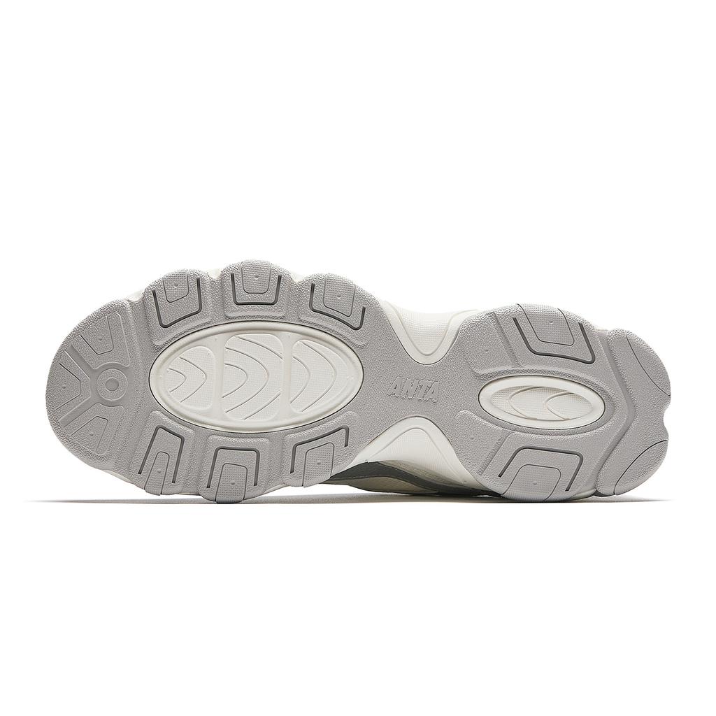 Anta Abrasion Resistant Slip Resistant Casual Shoes Women's White Silver 922618888-1