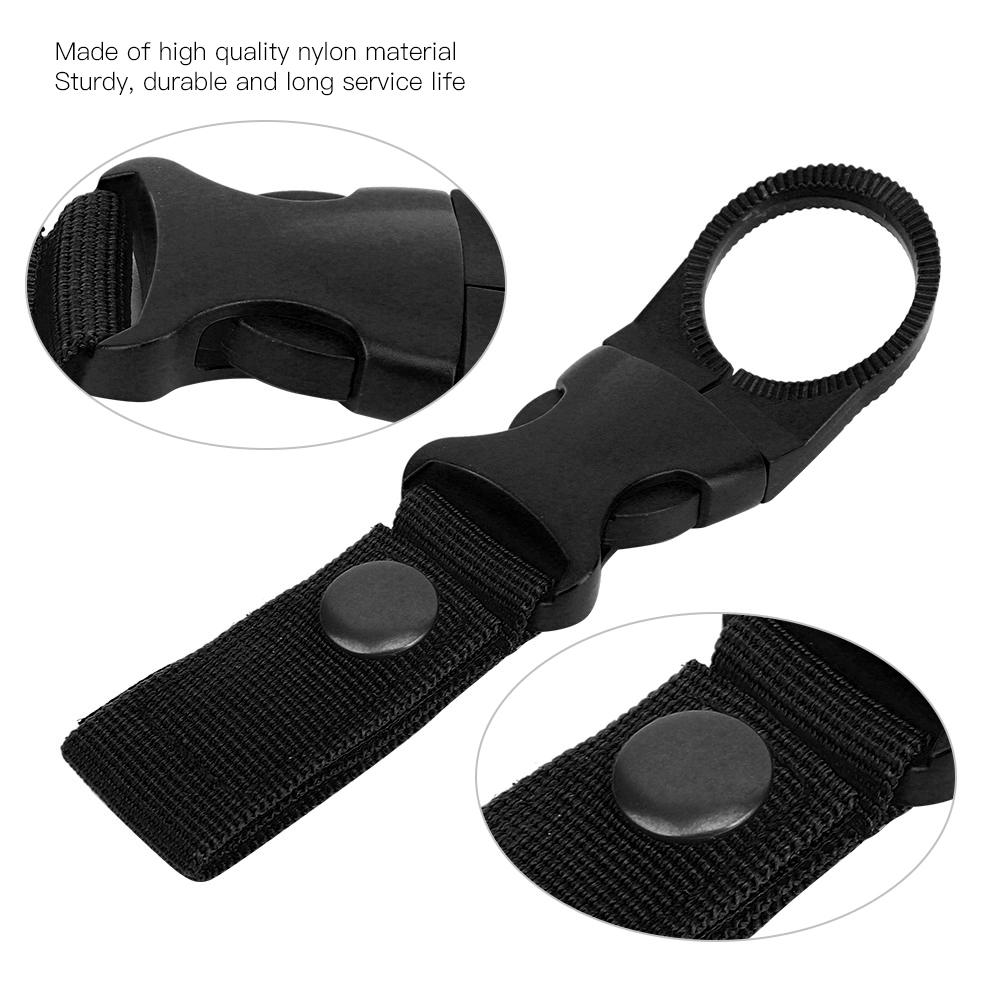 3PCS Nylon Outdoor Multifunction Portable Water Bottle Carabiner Waist Belt Hanging Buckle for