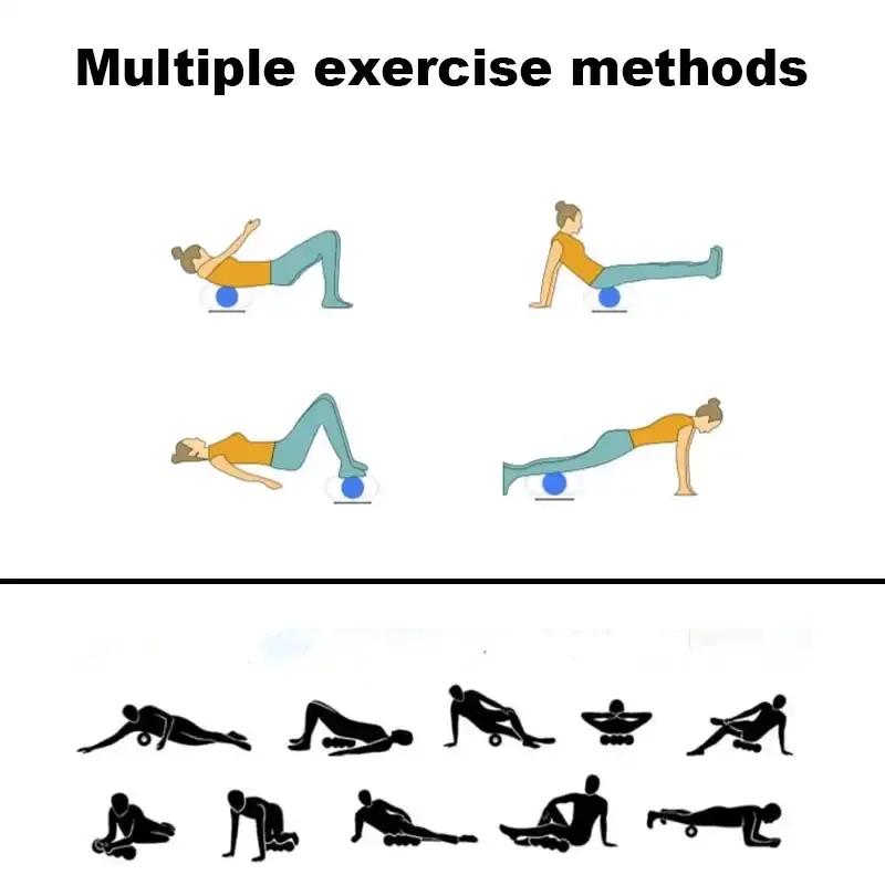 Axis Chiropractic Column Tissue Muscle Massage Relaxation Fitness Stick pro úlevu od bolesti a cvičení zad 45cm jóga pěna 1 ks