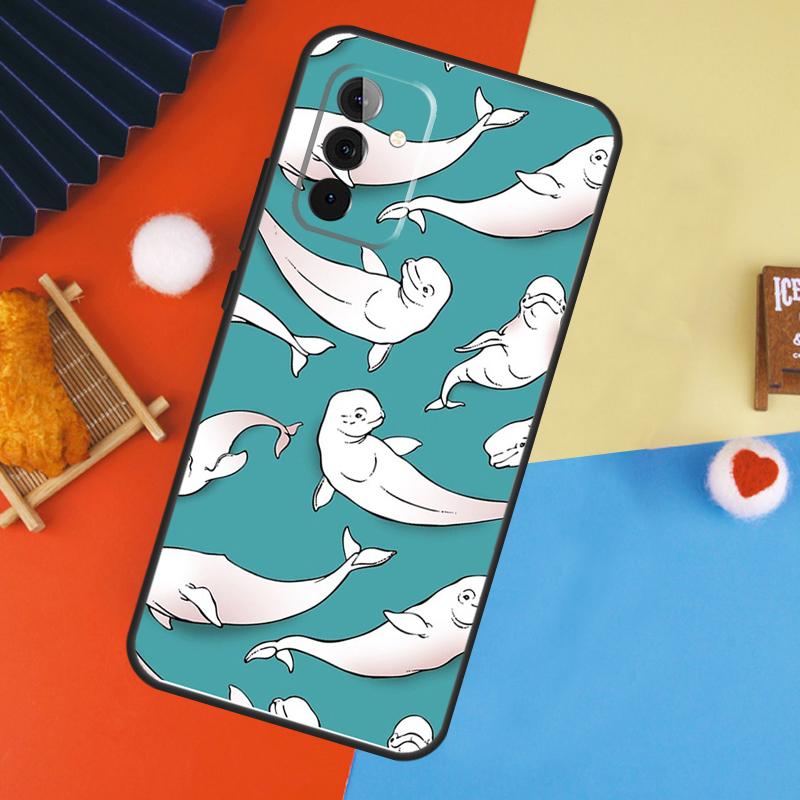 

Blue Ocean Whales Pattern Case For Samsung Galaxy A56 A36 A16 A06 A13 A33 A53 A52 A32 A12 A54 A34 A14 A15 A35 A55 A17 Samsung A52S 5G