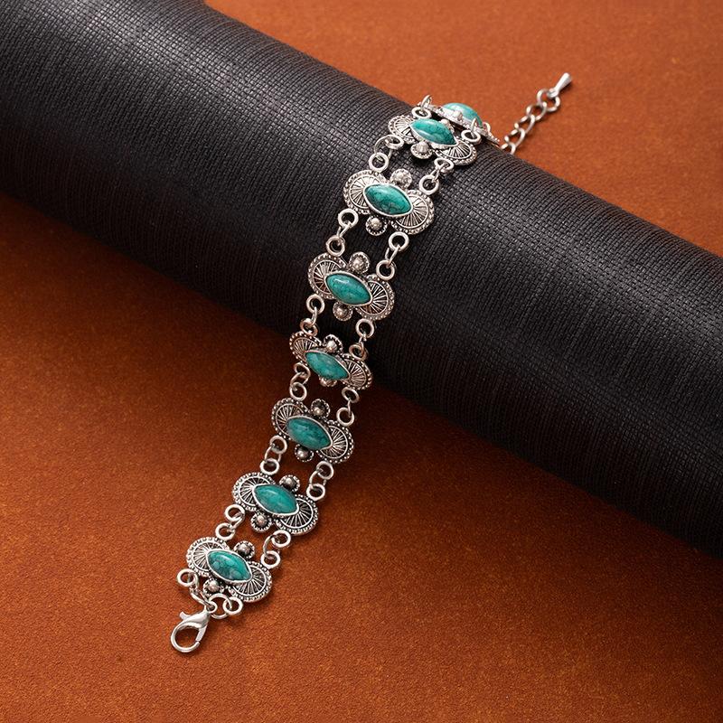 Vintage Etnische Boheemse Turkoois Armband Voor Vrouwen Verstelbare Armband Polsband Sieraden Cadeau