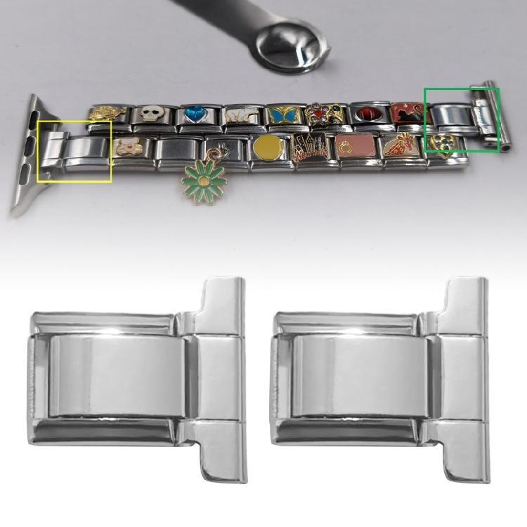 Square Beads Charm Link Fashion Accessary Modular Bracelet Making Supplies Unique Module Suitable for Bracelet Jewelry