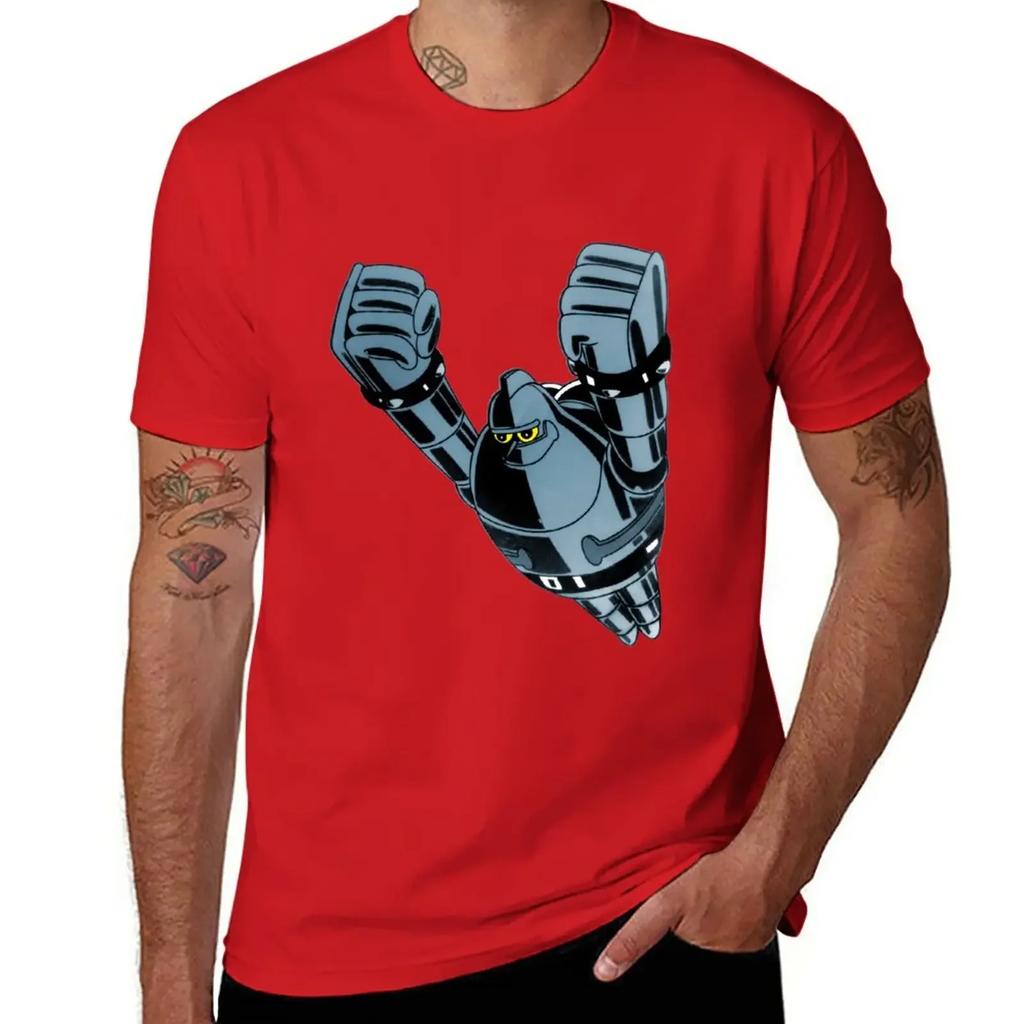 Tetsujin 28 - Gigantor T-Shirt Funnys Anime Clothes Men Workout Shirt