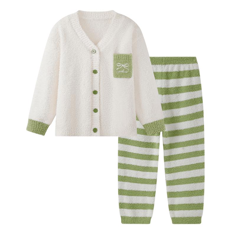 YeeHoO Kids' Thickened Thermal Pajama Set