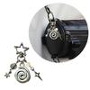Bead Keychain Spiders Web/Spirals Star Key Chain Ornament Teens Jewelry Key Accessory For Girls Everyday Use