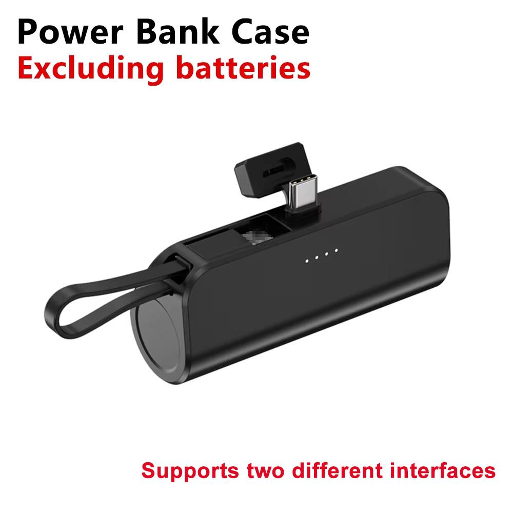 Schweißfreies 1-Zellen 18650/21700 Akku Powerbank Gehäuse 18650 Akkubox DIY Mobile Stromversorgung Box Kit Geeignet für Typ-C