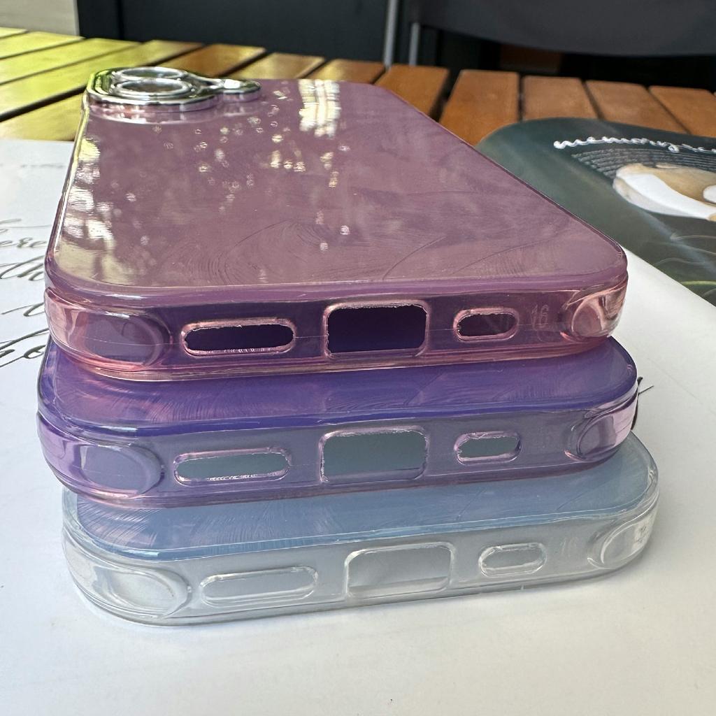 Für iPhone 16 Hülle Sturzsicher TPU+PC Handyhülle Zinnfolien-Textur