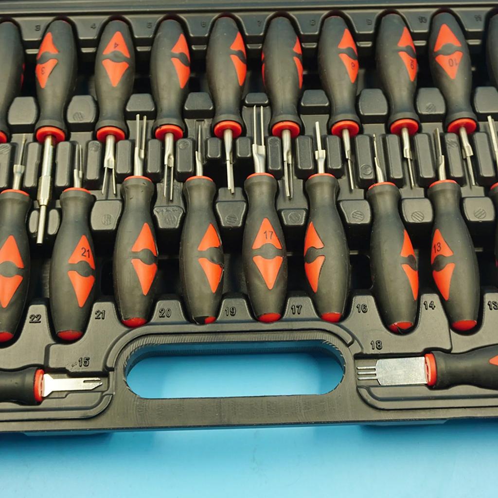 Complete 23Pcs Car Electrical Terminal Connector Pin Removal Tool Set For Wiring Harness Repair And Modification
