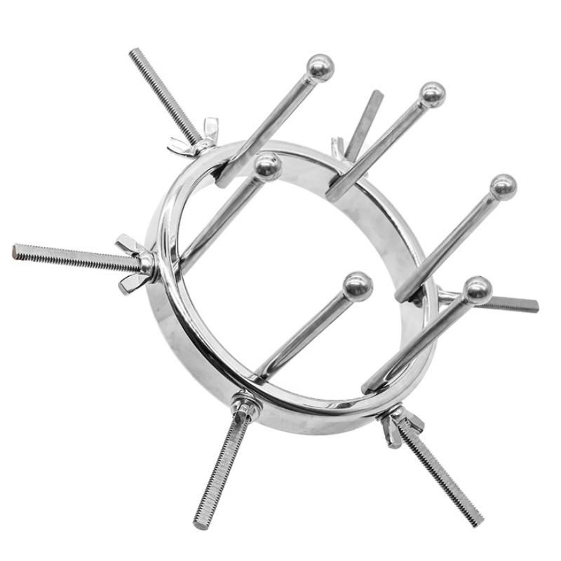 Kovový dilatátor anální kolík Femdom Sex Toy Fisting BDSM Speculum Slave Nerezová ocel