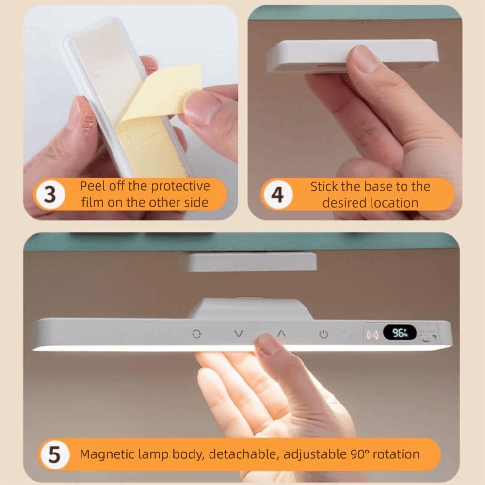 Eye Protection Magnetic Desk Lamp Rechargeable Reading Table Lamp  Cabinet Closet Wardrobe