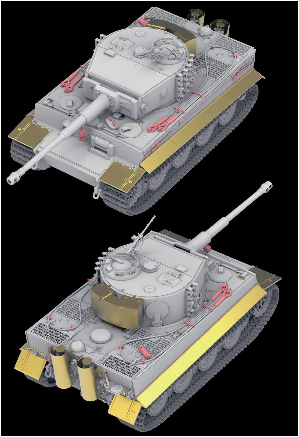 

Ryfield Model Tiger 1 поздняя модель набор деталей для улучшения Пластиковые детали для сборной модели RFM2053 1/35 E-тип (для RFM5080)