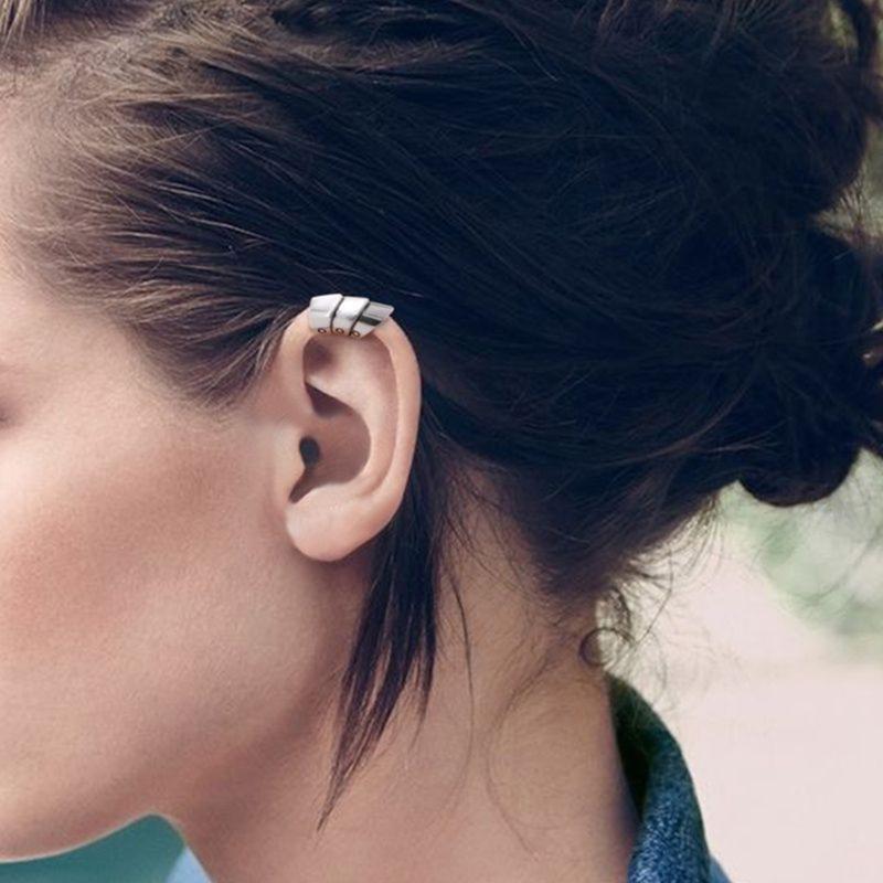 Metal Ear Cuffs Spirals Cartilage Clip on Wrap Punk Earring for Women No Piercing Earring Men Cool Jewelry Wrap Earrings
