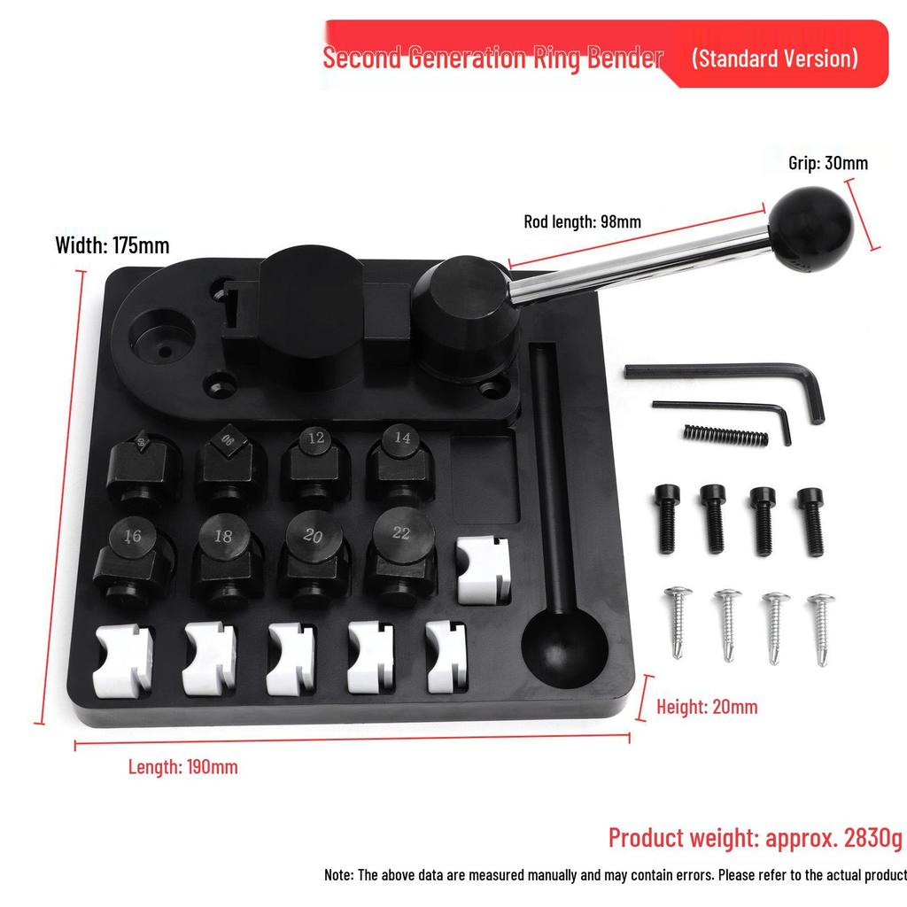 Ring Bender Crimping & Rolling Machine Kit for Gold, Silver, Copper Forming & Repair