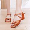 Scarpe da Ballo Latino per Bambine e Adulti: Suola Morbida, Strass, Cha-Cha, Scarpe da Ballo per Allenamento