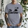 The Codefather Shirt Computer Teacher TShirts Coding Shirt Gift for Coder Computer Programmer Engineer TShirts for Men