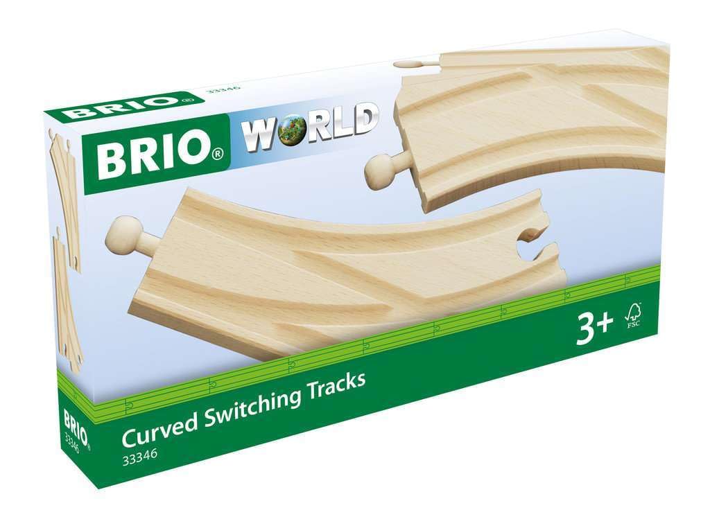 BRIO Curved Point Rail for ages 3 and Wooden Rail Gift 33346, up. [Toy, Toy, Set, (Birthday/Christmas)]