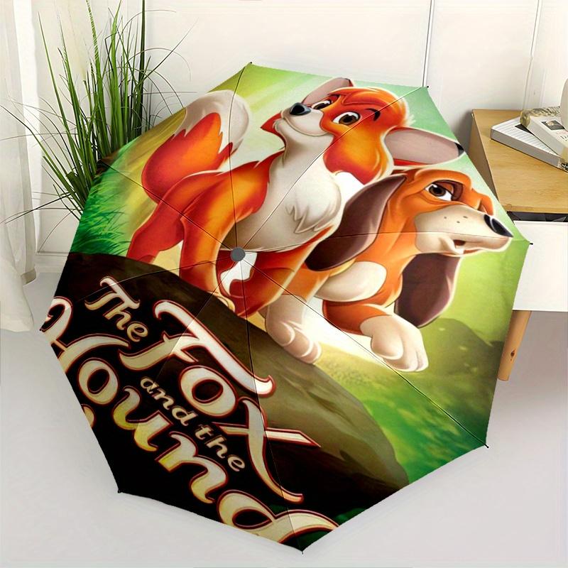 

The Fox and The Hound Automatic Opening and Closing Umbrella - Lightweight 3-Fold Design, Suitable for Fans, Travel, Daily Use - Official Pr
