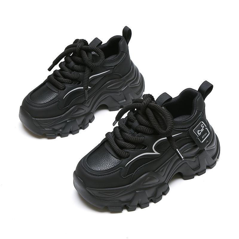 Platform Dad Shoes Women's Autumn and Winter New Muffin Shoes Casual Versatile Sports Shoes Korean Version of Platform Heightening Women's Shoes