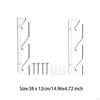 Acrylic Skateboard Display Rack Wall Mount Shelf Decor 3 Layer Horizontal Storage Bracket Organizer