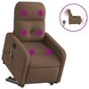 VidaXL Fauteuil Inclinable de Massage Électrique, Chaise de Relaxation avec Dossier et Repose-pied Réglables, Siège de Salon 3206826
