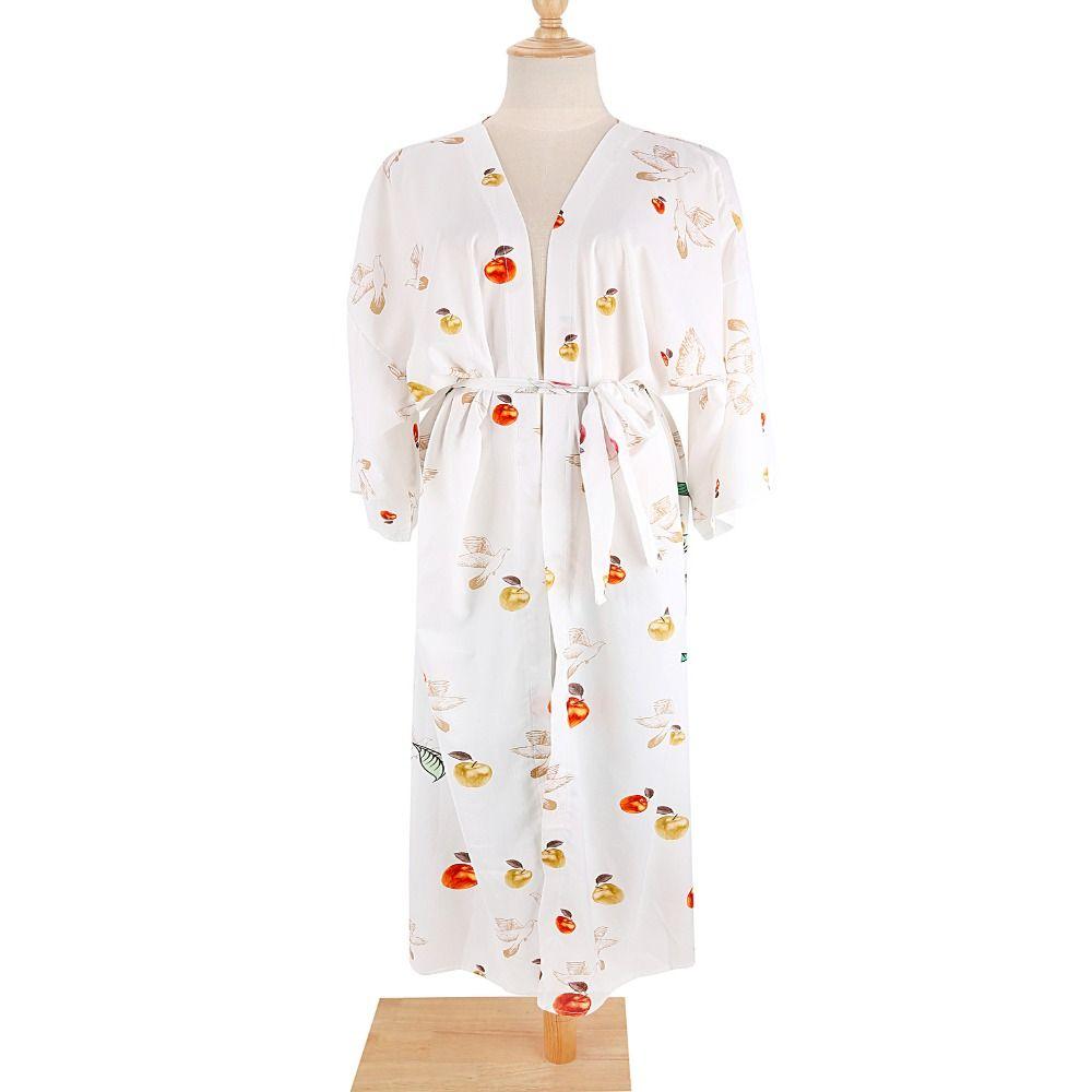 Boho Bikini Cover-ups Peacock Print Loose Maxi Dress Fashion Long Dress Beachwear For Women