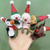 2set Christmas Decor, Christmas Finger Puppets Finger Dolls for Storytelling Christmas Party Favours