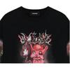 We11done Printed Crew Neck Long Sleeve T-Shirt Unisex Tops WD-TT3-23-781-U-BK