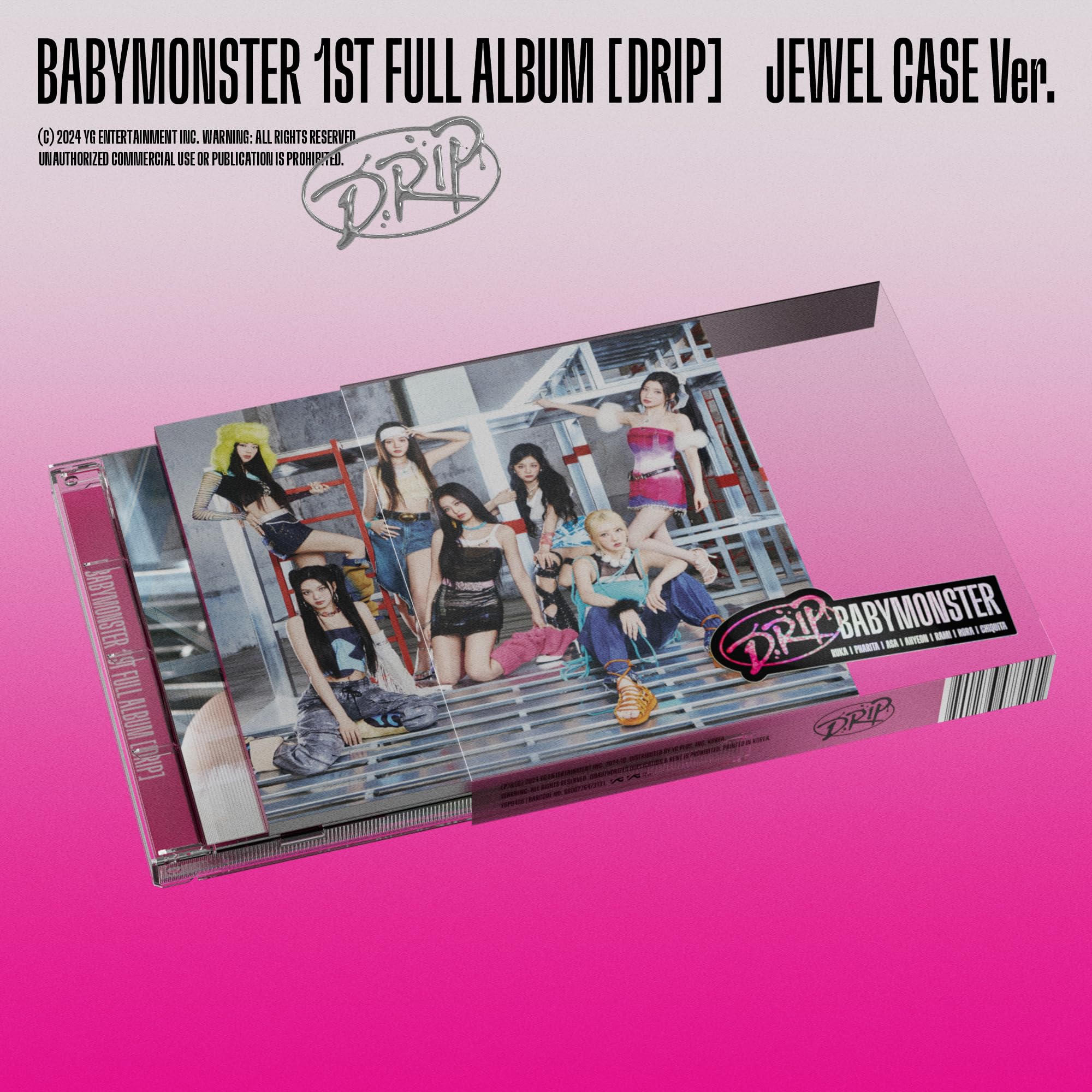 

BABYMONSTER 1-й ПОЛНЫЙ АЛЬБОМ JEWEL CASE [DRIP] Ver. (Корейская версия)