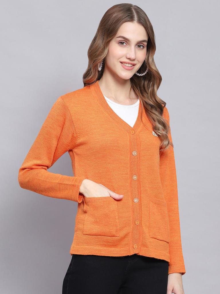 MONTE CARLO Womens V Neck Cardigan