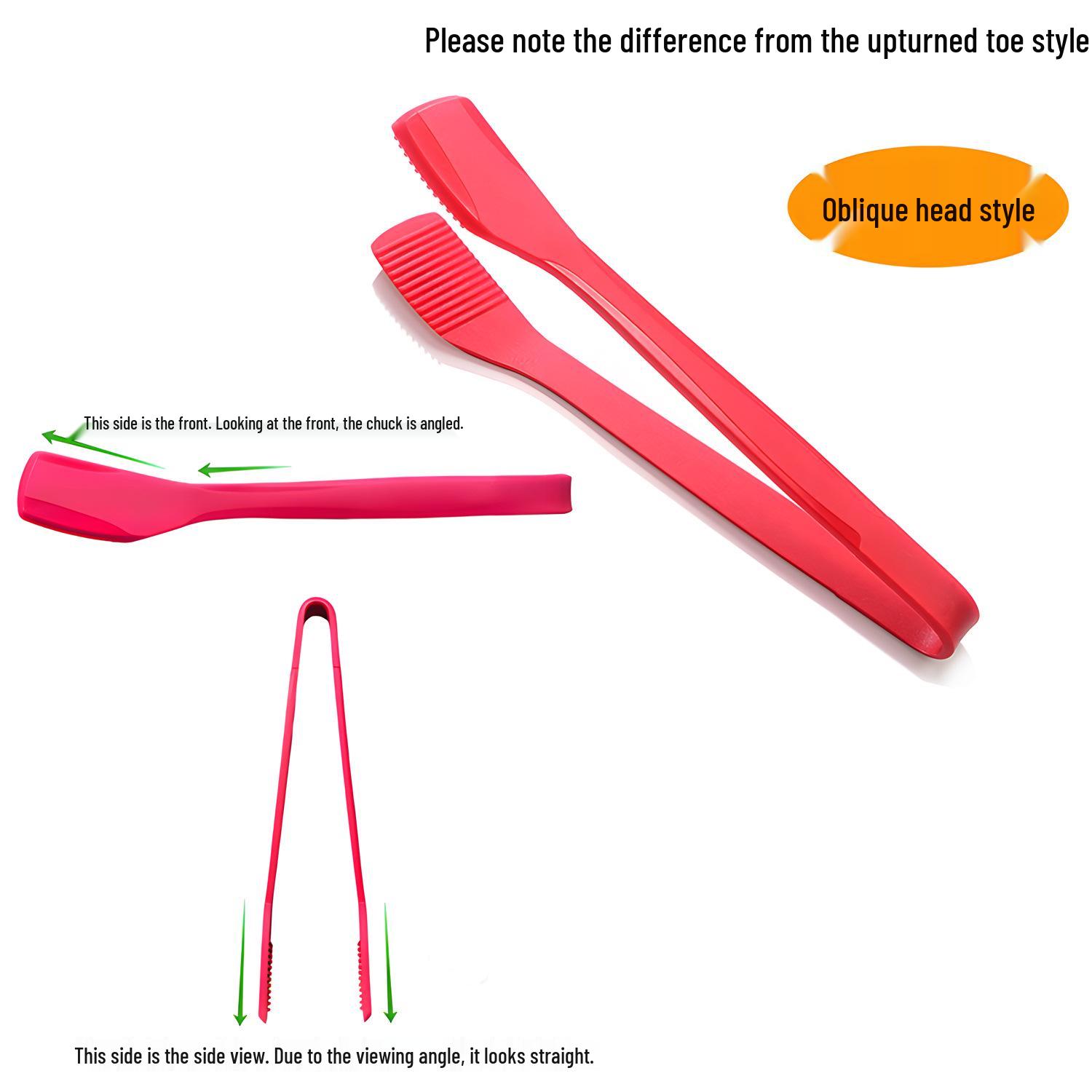 High-Temperature Resistant Silicone Kitchen Tongs for BBQ and Non-stick Pans