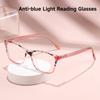 New Fashion Anti-Blue Light Reading Glasses Women Ultra-Light  Blocking Blue Light Eyeglasses Men High Quality Readers