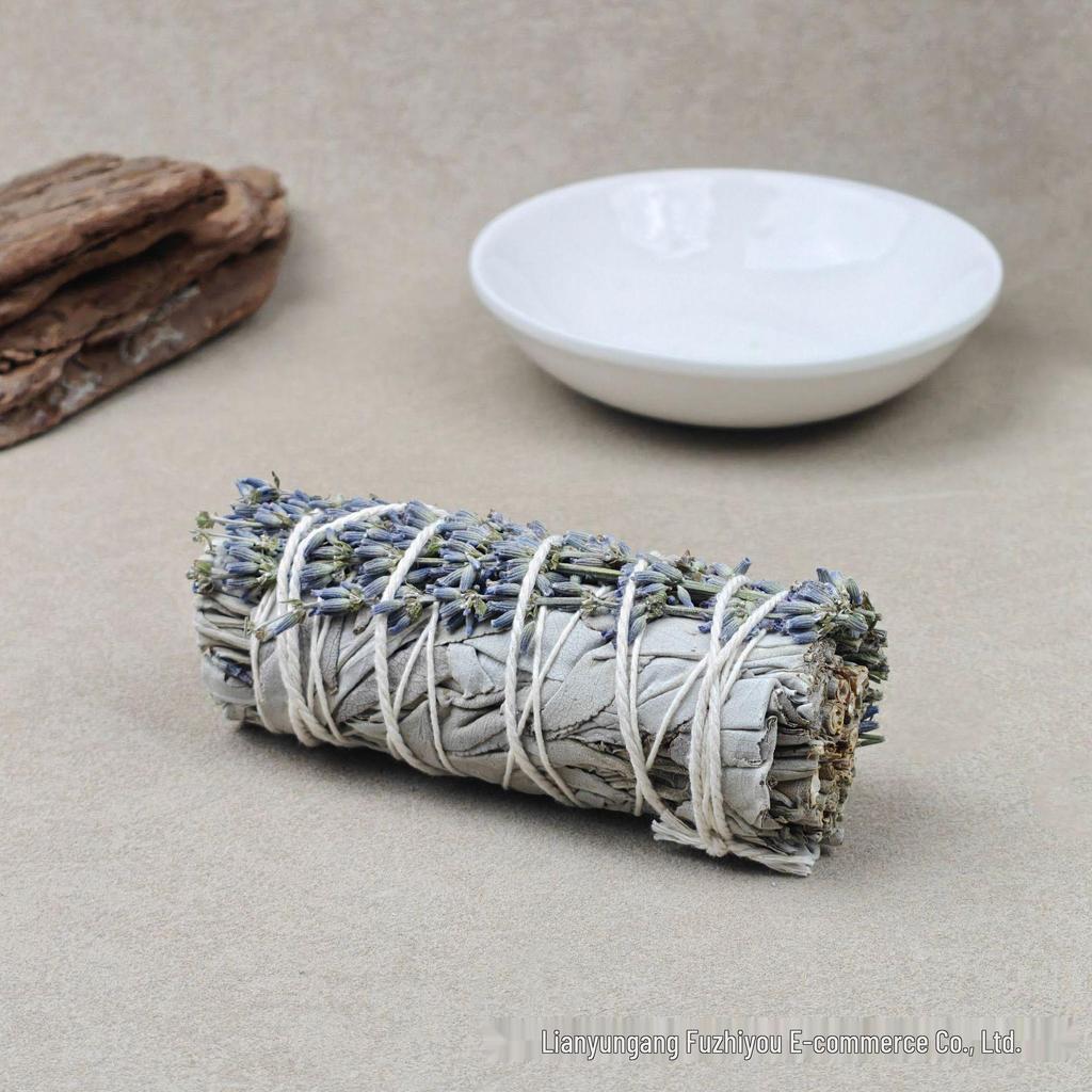 White Sage & Lavender Incense Sticks for Aroma Diffusers - Natural Handmade for Purification and Meditation