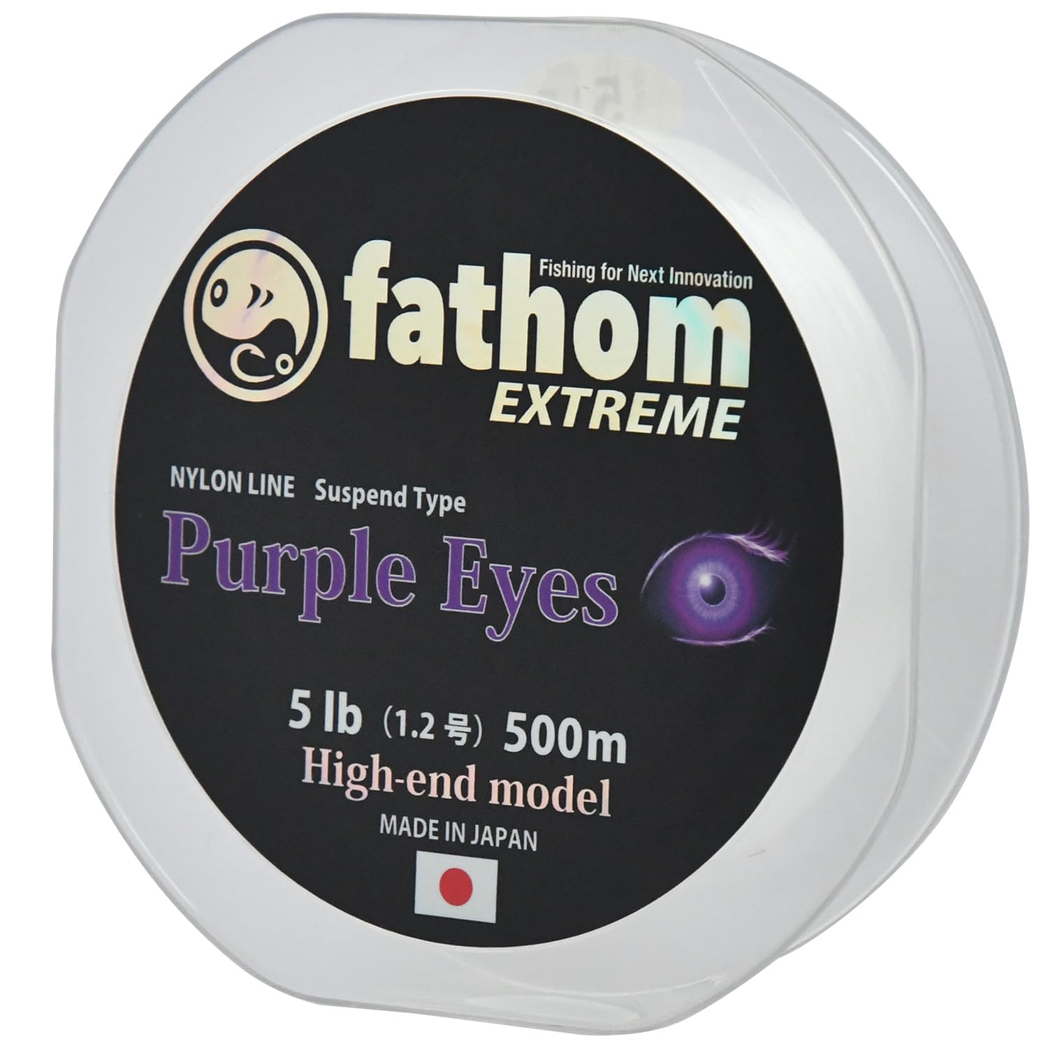 

Fathom EXTREME Purple Eyes Suspend Nylon 5lb Long Length Main Fishing Shore Boat Pier Fishing (Japanese-made) Line, (1.2), 500m, Model, Line, Line,