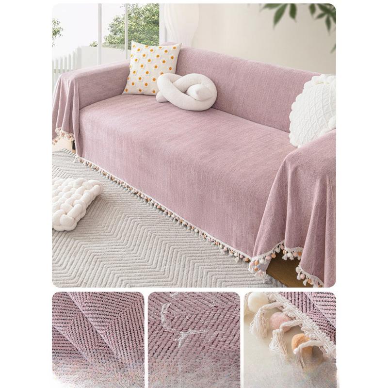Chenille Fischgrätenmuster Sofa Handtuchbezug Stoff Rutschfestes Sofakissen Vier Jahreszeiten Universal Hoher Anspruch Vollständig bedeckt Universeller Bezug Überwurfdecke